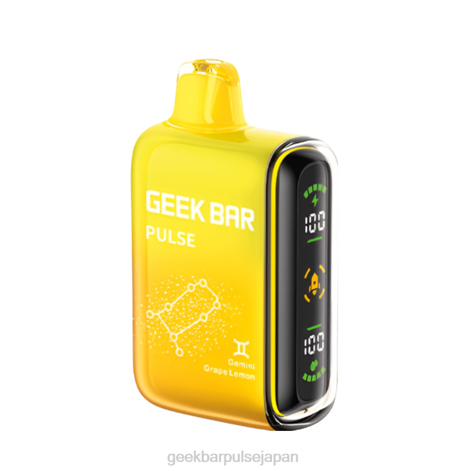 PHH850 Geek Bar Pulse 15,000 個の使い捨て電子タバコ ジェミニグレープレモン | Geek Bar e cigarette