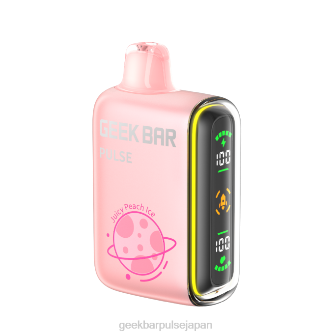PHH851 Geek Bar Pulse 15,000 個の使い捨て電子タバコ ジューシーなピーチアイス | Geek Bar 日本