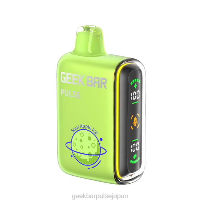 PHH861 Geek Bar Pulse 15,000 個の使い捨て電子タバコ 酸っぱいリンゴの氷 | Geek Bar 日本
