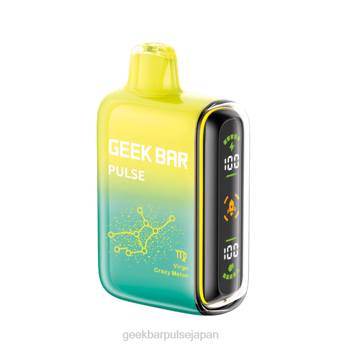 PHH866 Geek Bar Pulse 15,000 個の使い捨て電子タバコ 乙女座クレイジーメロン | geek vape アトマイザー