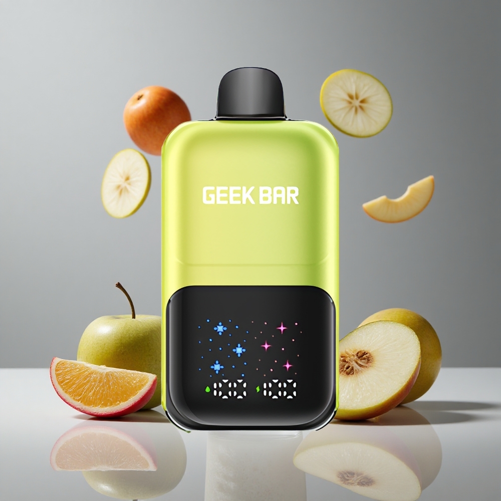 GEEK BAR 2GO 50000 パフ サワーアップルアイス デュアルタンク 20mL