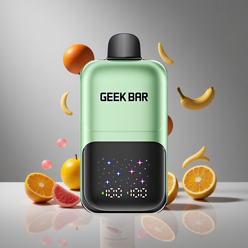 GEEK BAR 2GO 50000パフ 20mL デュアルタンク サワーキャンディ＆サワーフルーツ リチャージャブルバッテリー