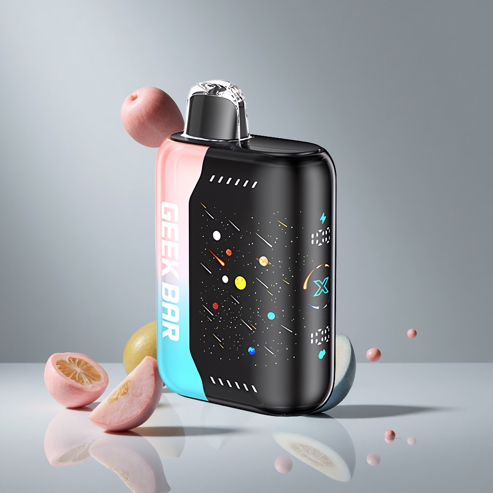 GEEK BAR Pulse X 42Kプッフス メテオエディション ピンク＆ブルー 5%ニコチン デュアルメッシュコイル 820mAh高速充電