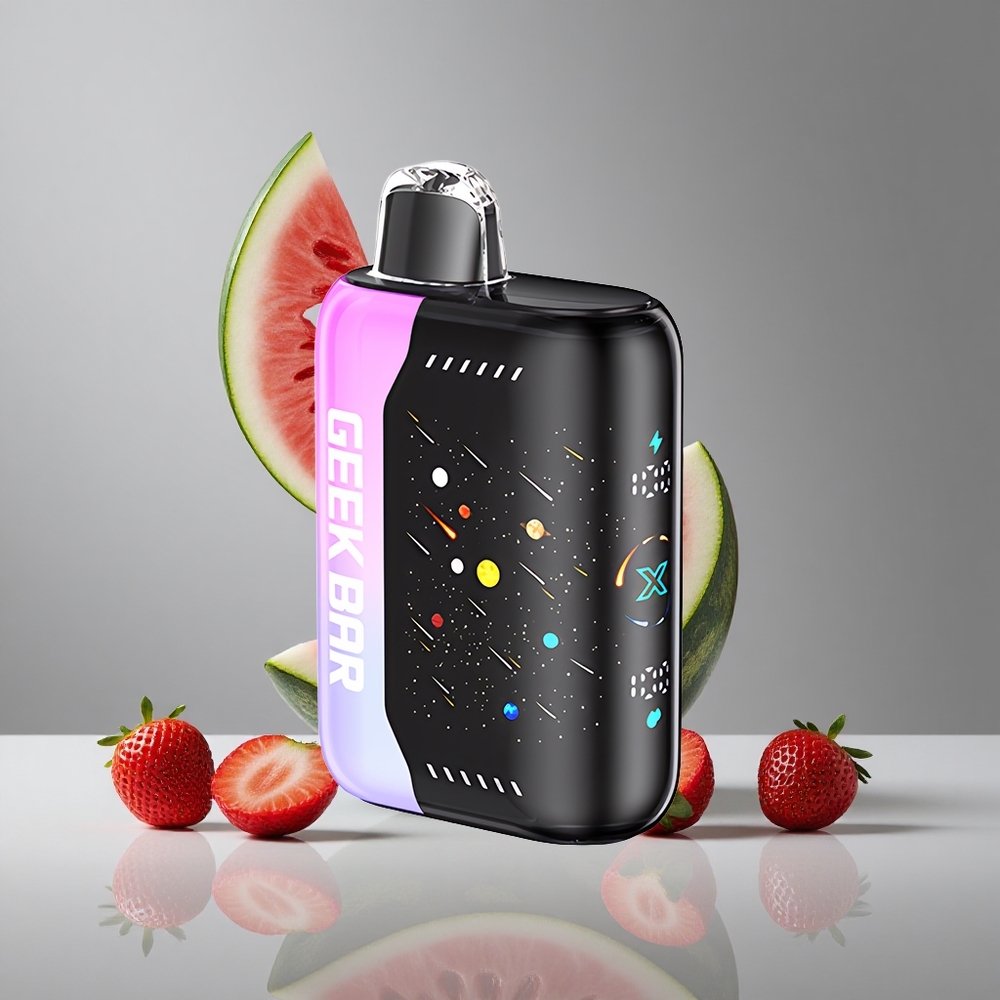 GEEK BAR Pulse X 42Kパフ ストロベリーメロン メテオエディション デュアルメッシュコイル 5%
