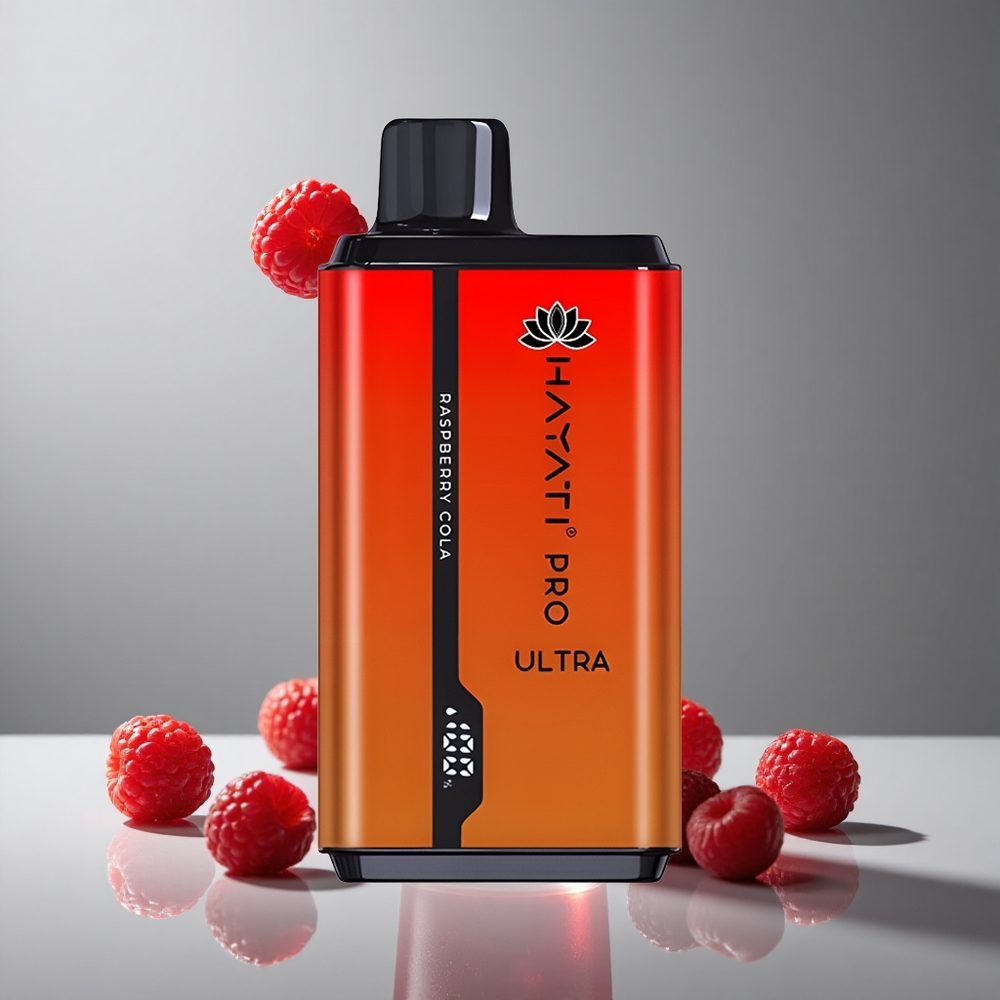 Hayati Pro Ultra 15000パフスラズベリーコーラ2 12ml850mAh