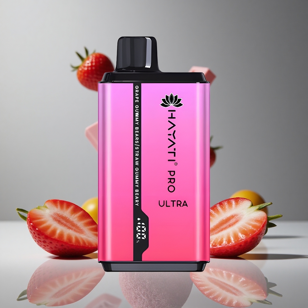 Hayati Pro Ultra 15000パフ グレープグミベア 2 12ml 850mAh