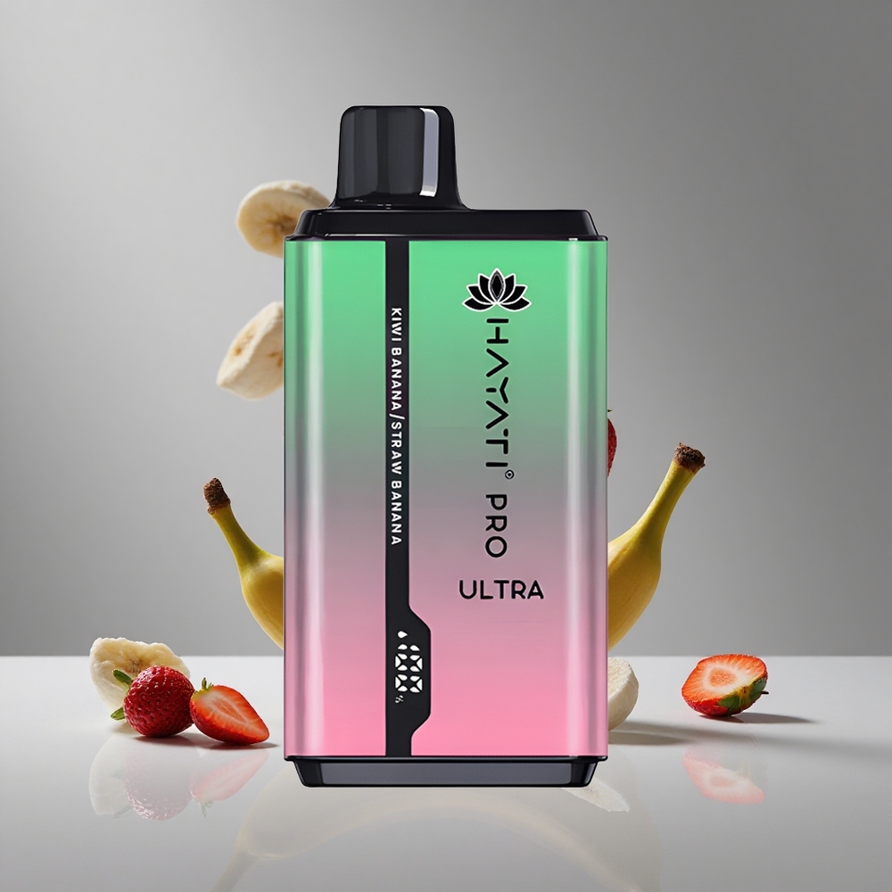 Hayati Pro Ultra 15000パフス・キウイバナナ・2 12ml・850mAh