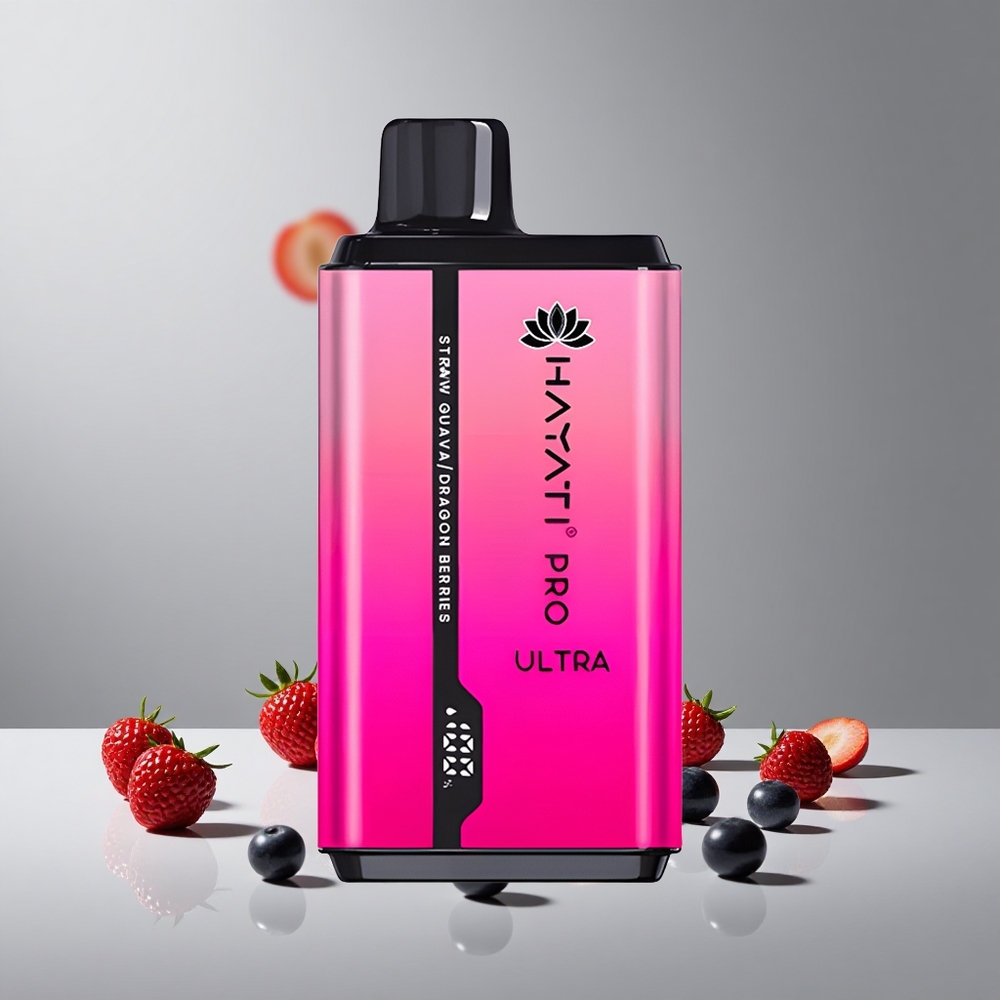Hayati Pro Ultra 15000パフ ストロベリーグアバ 2 12ml 850mAh