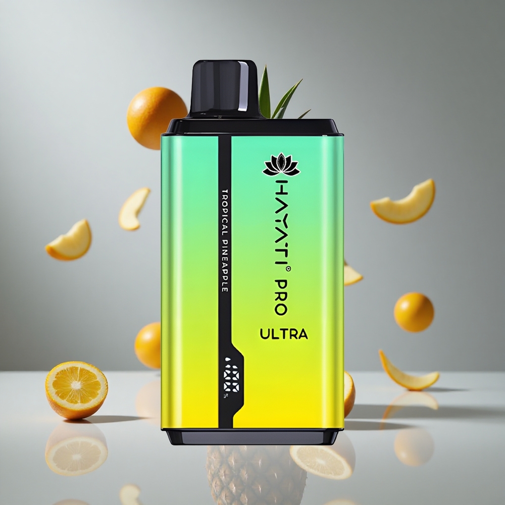Hayati Pro Ultra 15000パフ トロピカルパイナップル 2 12ml 850mAh