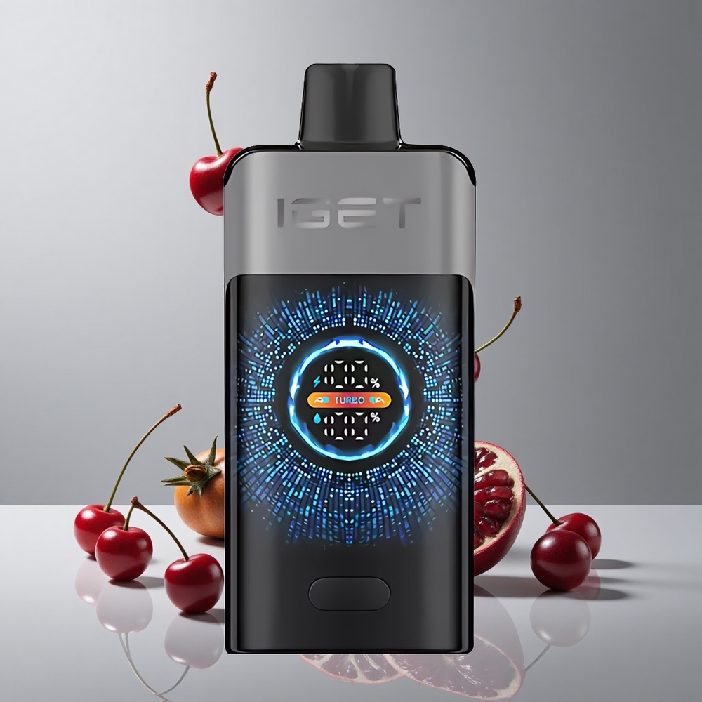 IGET ONE 12000パフ ブラックベリー チェリー ザクロ 2700mAhバッテリー 0.6オームデュアルメッシュコイル