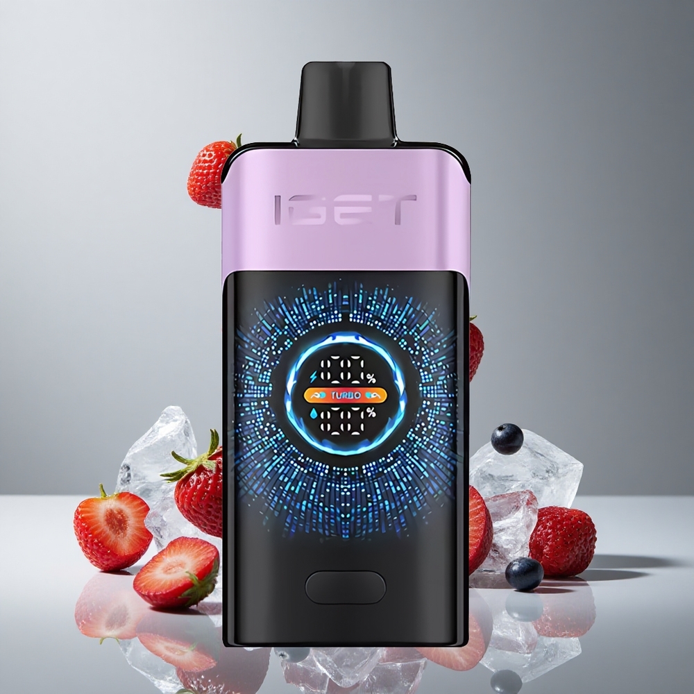 IGET ONE 12000パフ ディスポーザブルベイプ ミックスベリーアイス PCTG+ALU+PC材質 2700mAhバッテリー容量