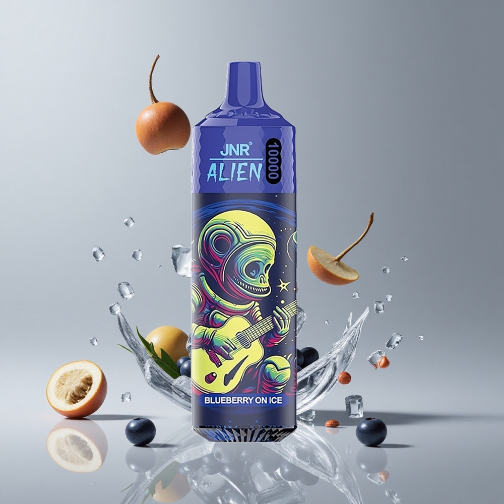 JNR Alien 10000パフ ブルーベリーオンアイス 850mAh 20ml