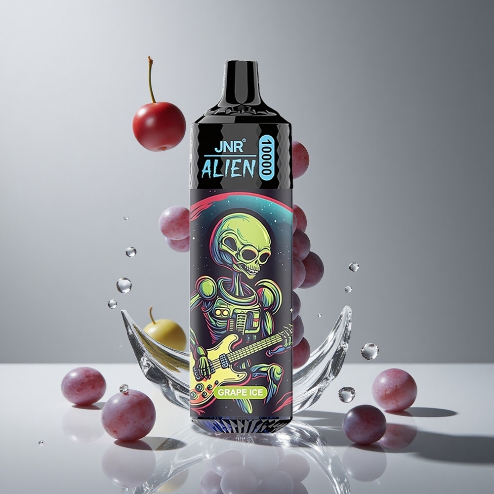 JNR Alien 10000パフ グレープアイス 850mAhバッテリー 20mlリキッド