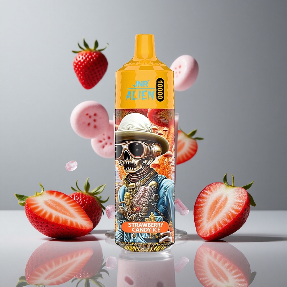 JNR Alien 10000パフ ストロベリーキャンディアイス 850mAh バッテリー 20ml リキッド