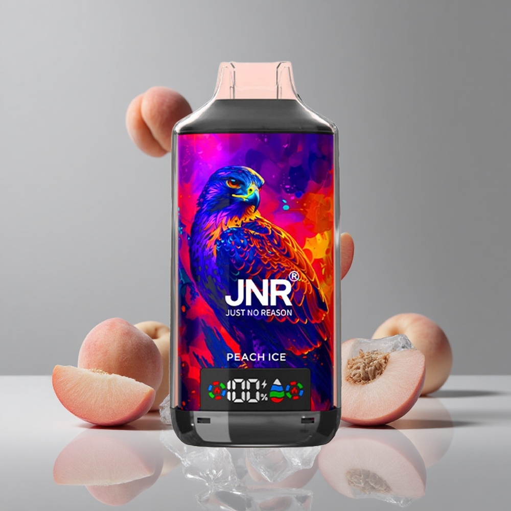 JNR Falcon X 18000パフ 24ml ピーチアイス デュアルメッシュコイル タイプCクイックチャージ