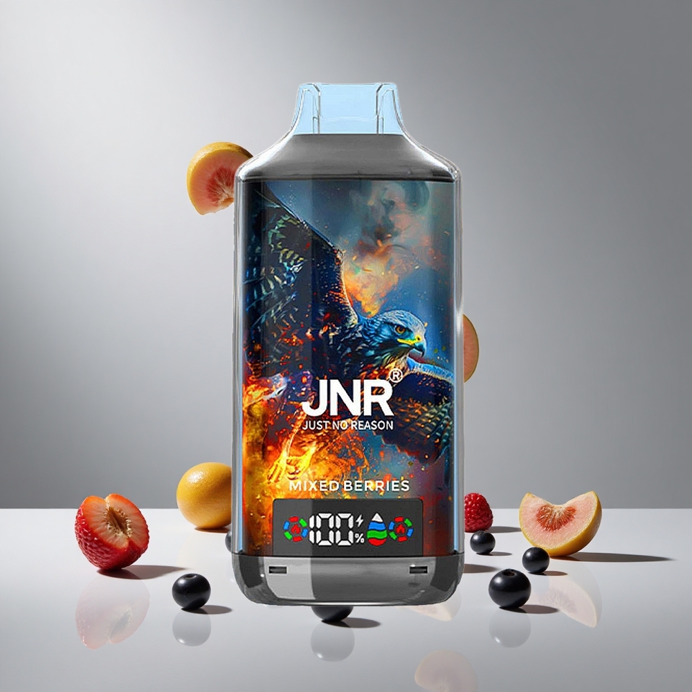 JNR Falcon X 18000パフ 24ml デュアルメッシュコイル ミックスベリー