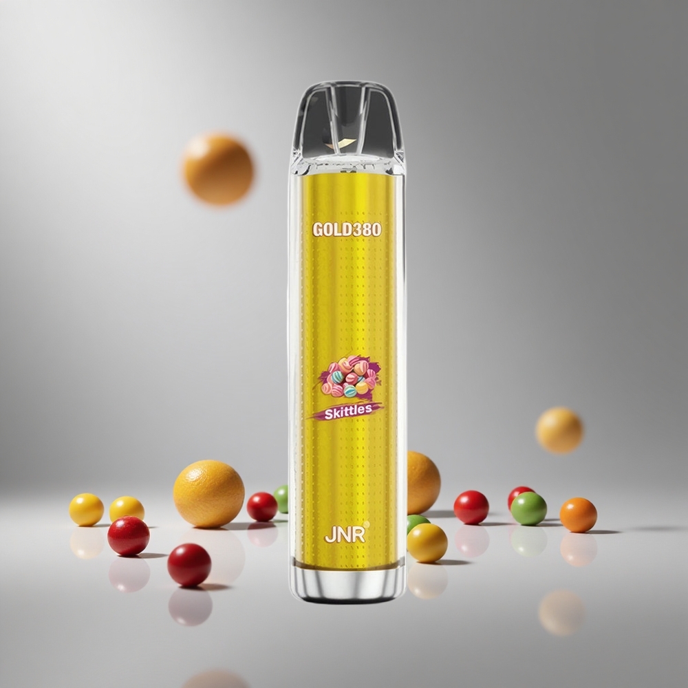 JNR Gold380 6000パフ スキットル 1500mAh 13ml 0%/2%/5%ニコチン