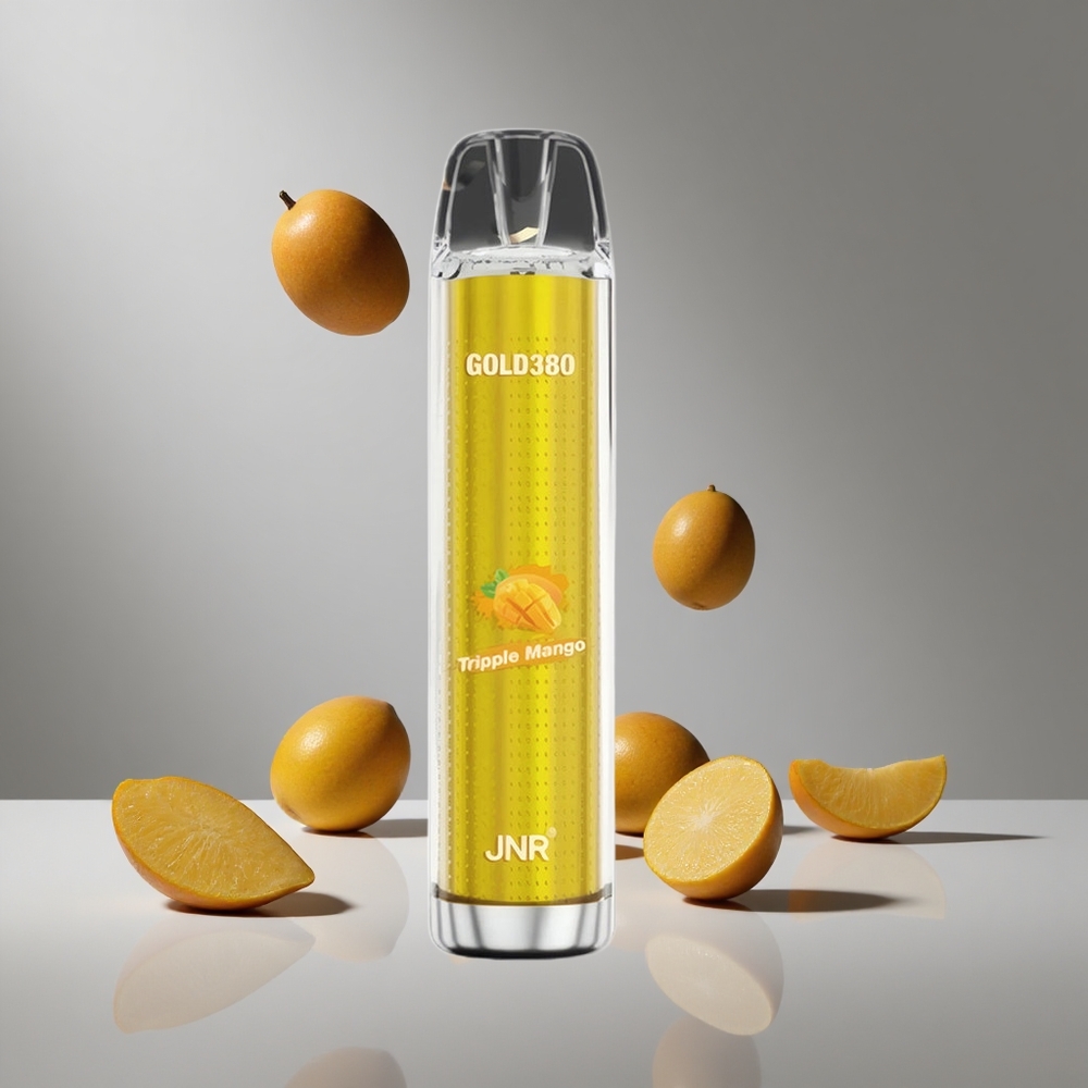 JNR Gold380 6000パフ ディスポーザブルベイプ トリプルマンゴー 1500mAh 13ml