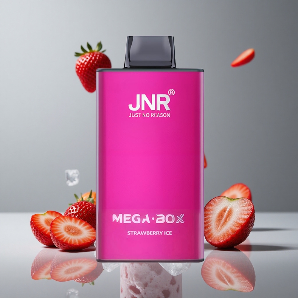 JNR Mega Box 25000パフ ストロベリーアイス 30ml 850mAh