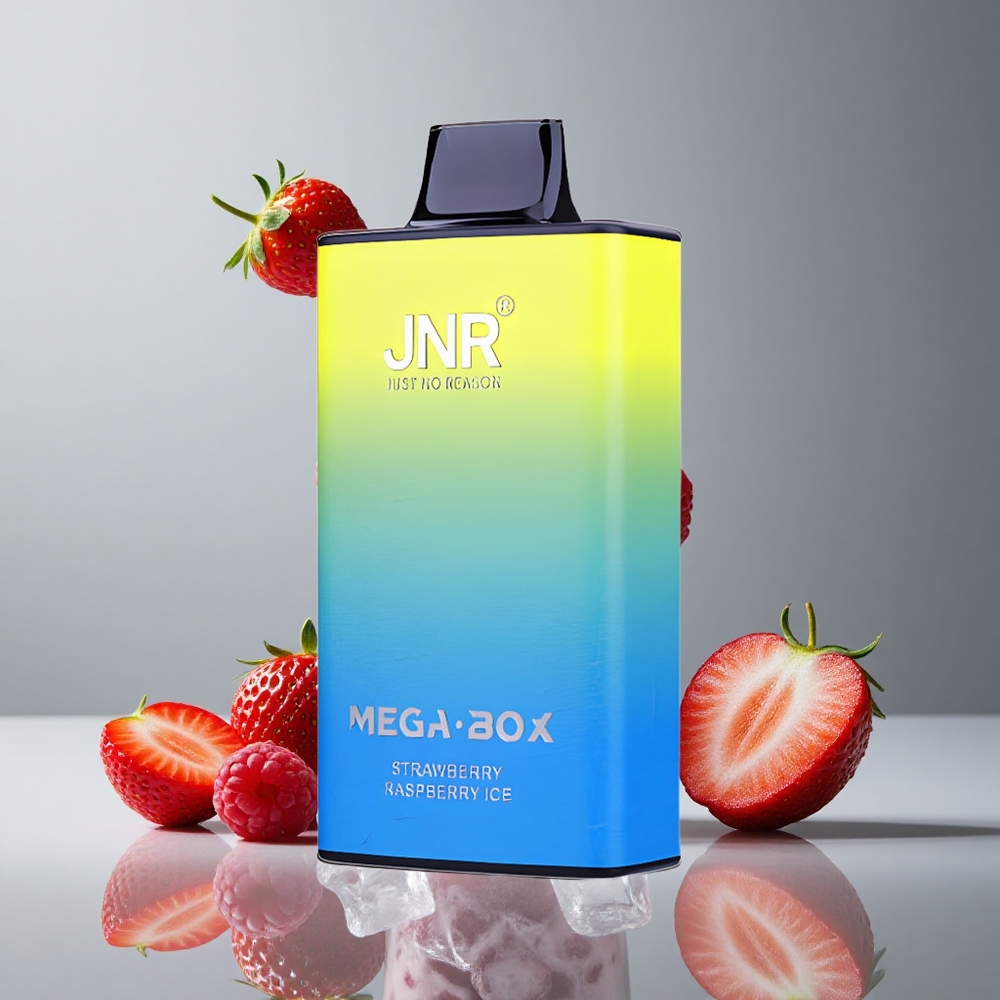 JNR Mega Box 25000パフ ストロベリーレッドラズベリーアイス 30ml 850mAh
