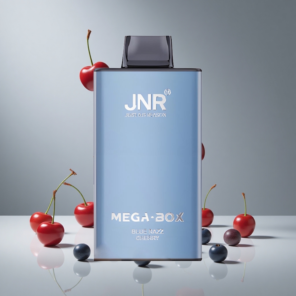 JNR Mega Box 25000パフ ブルーレズチェリー 30ml Eリキッド 850mAh