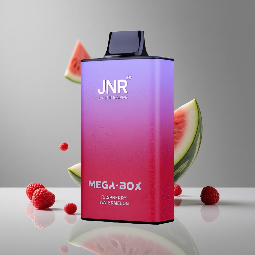 JNR Mega Box 25000パフ ラズベリーウォーターメロン 30ml Eリキッド 850mAhバッテリー