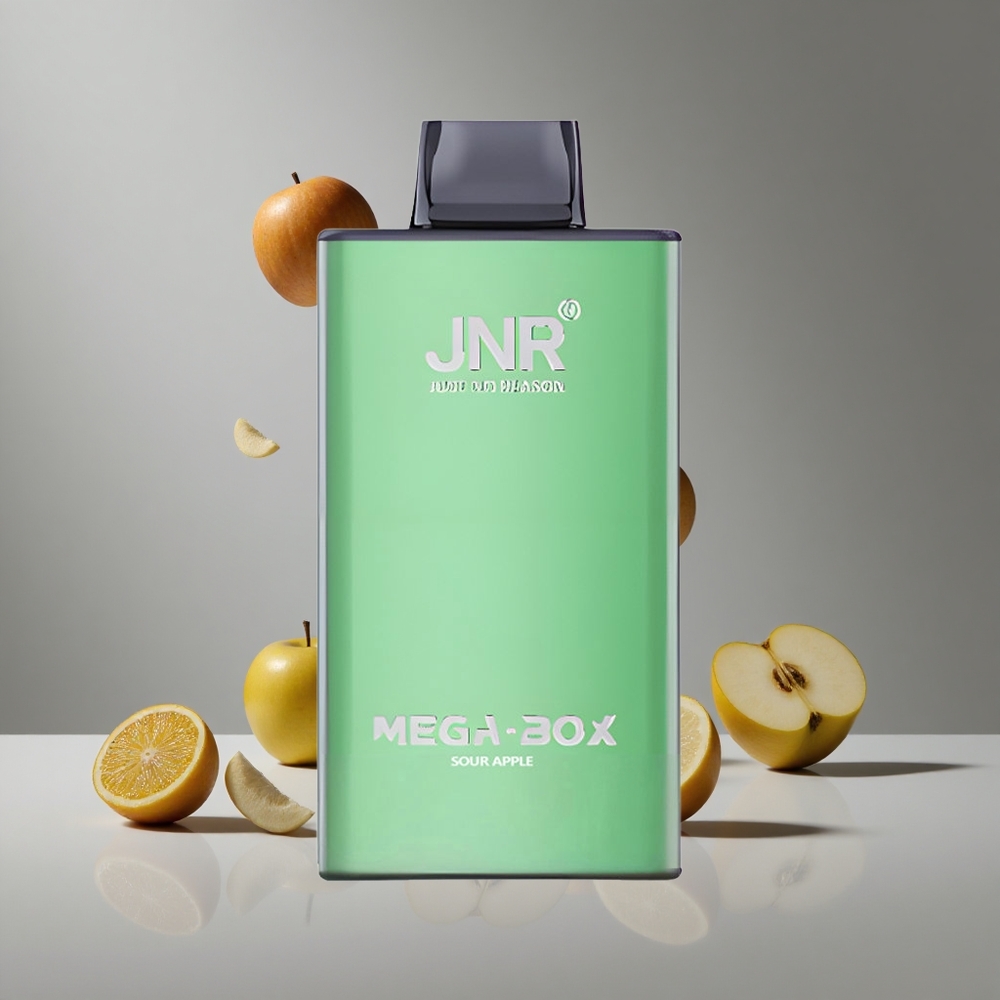 JNR Mega Box 25000パフ 30ml サワーアップル 使い捨てベイプ