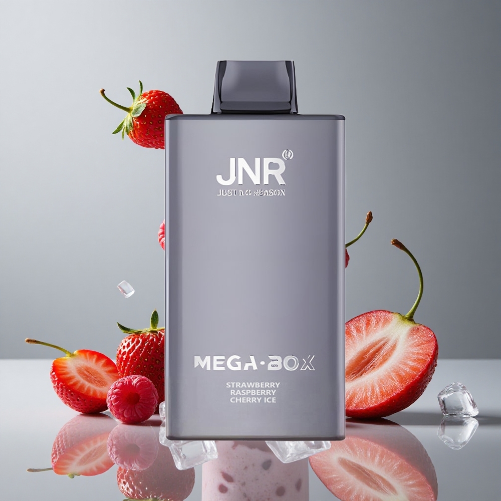 JNR Mega Box 25000パフストロベリーラズベリーチェリーアイスデュアルメッシュコイルType-C急速充電