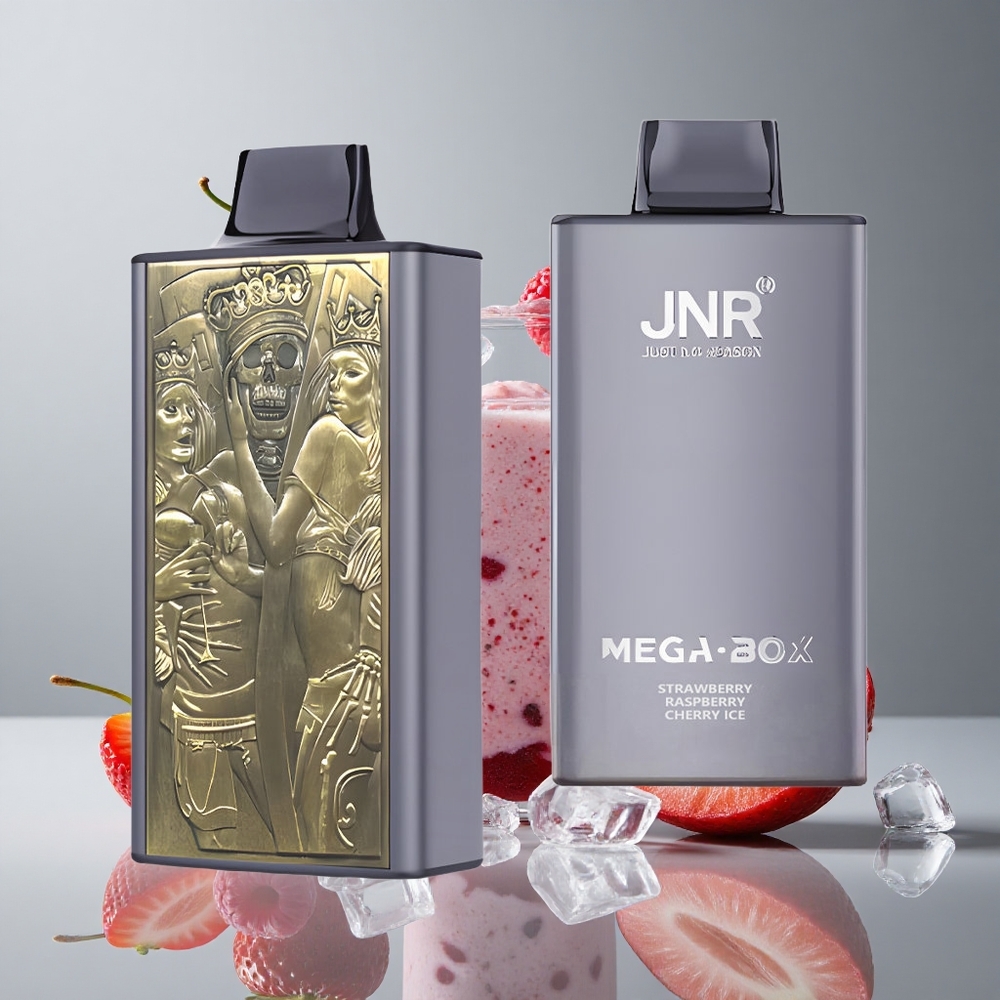 JNR Mega Box 25000パフストロベリーラズベリーチェリーアイスデュアルメッシュコイルType-C急速充電