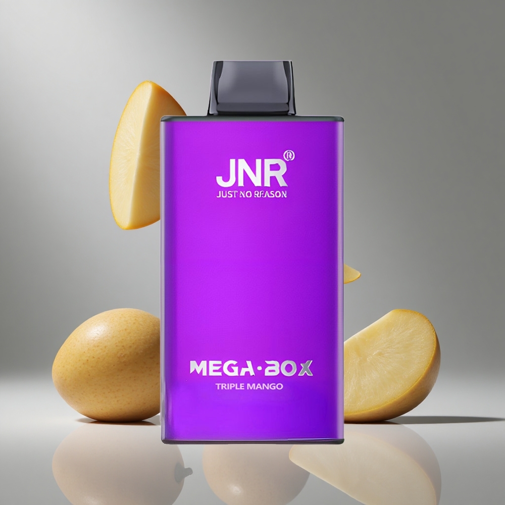 JNR Mega Box 25000 puff 30ml デュアルメッシュコイル トリプルマンゴー
