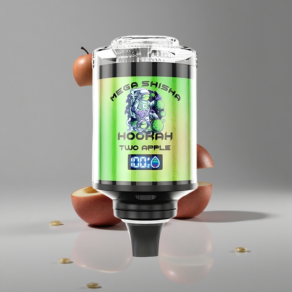 JNR Mega Shisha Hookah 100000デスクトップ互換性2リンゴ 2200mAh充電式バッテリー 60ml e-リキッド容量