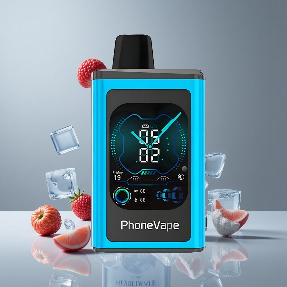 JNR PhoneVape 30000 パフ ブルーレズアイス 850mAh Type-C充電可能 2% 5%ニコチン