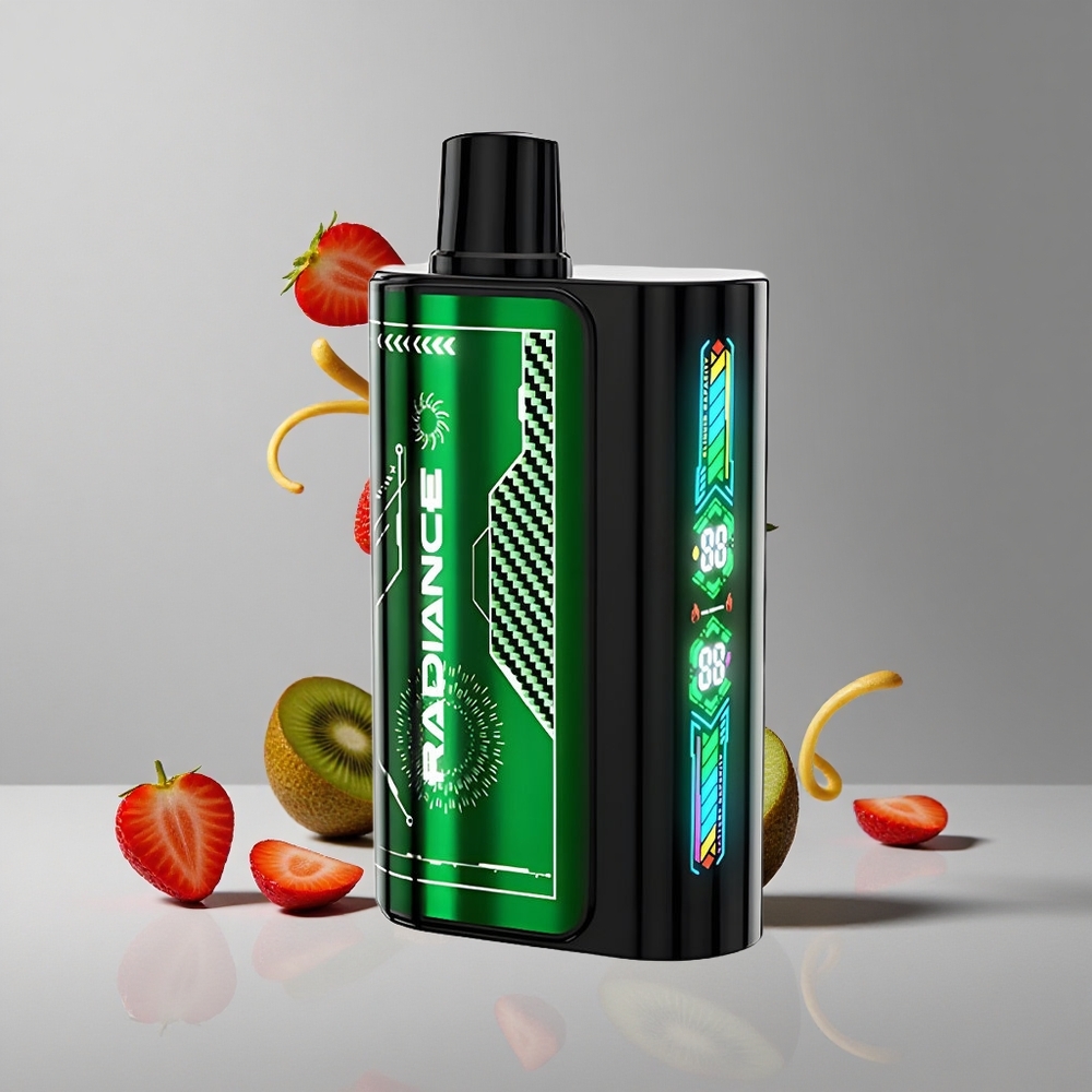 JNR Radiance 31000パフ いちごキウイ 28ml デュアルメッシュコイル