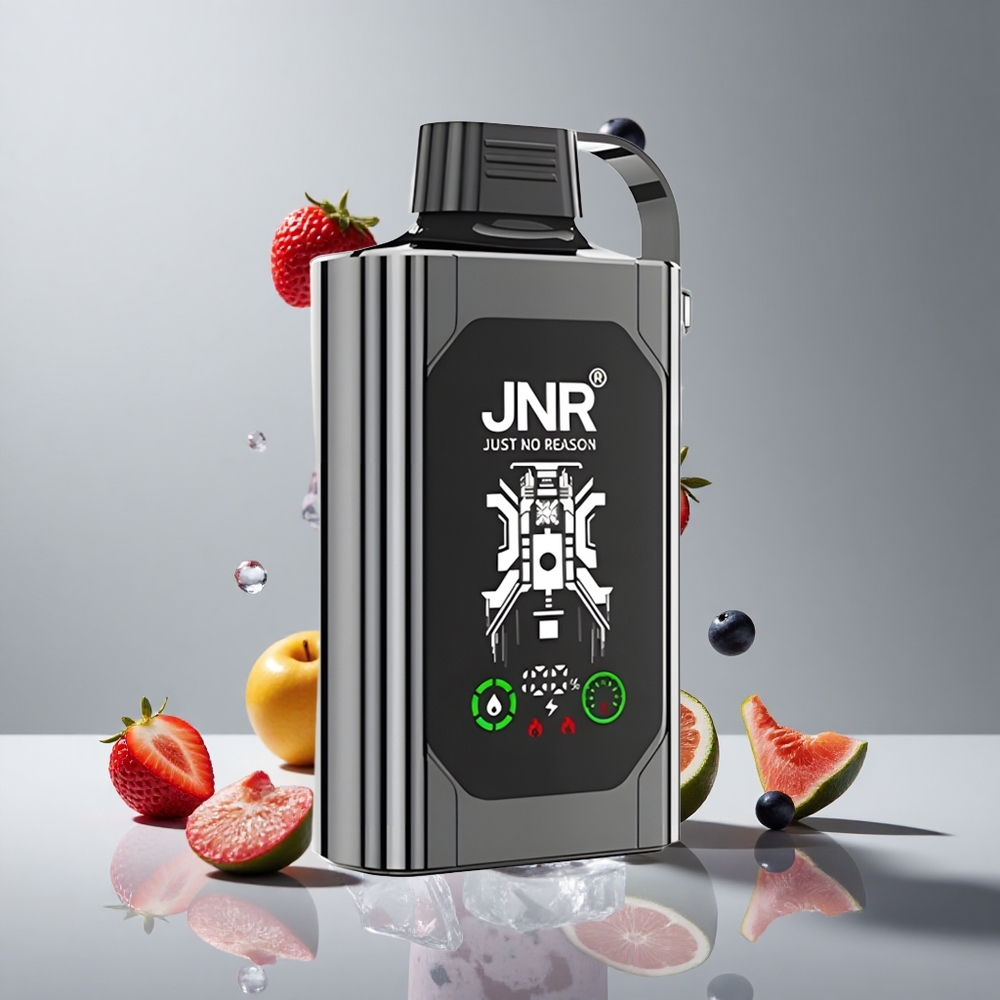 JNR Shisha Hookah Box 20500パフ HDディスプレイ デュアルメッシュコイル ミックスベリーアイス