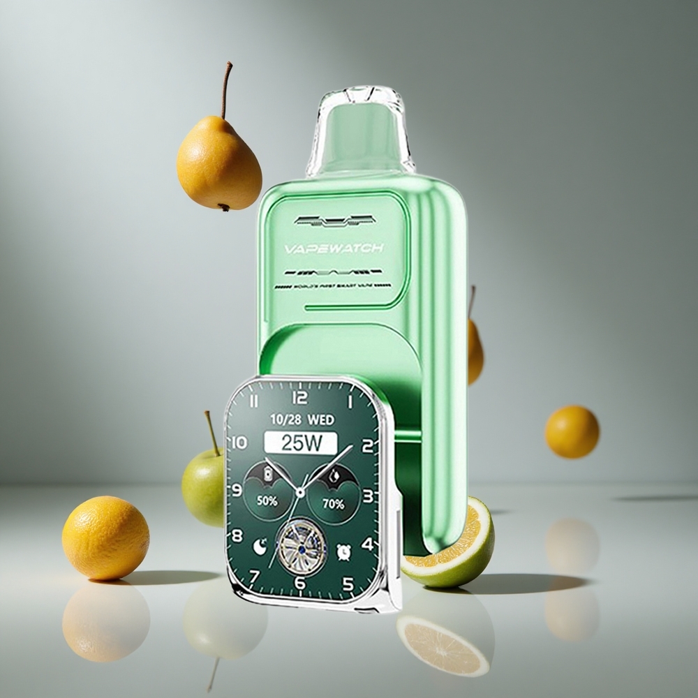JNR Vape Watch 30000パフ マイアミミント(薄荷) 1000mAhバッテリー 19mLリキッド