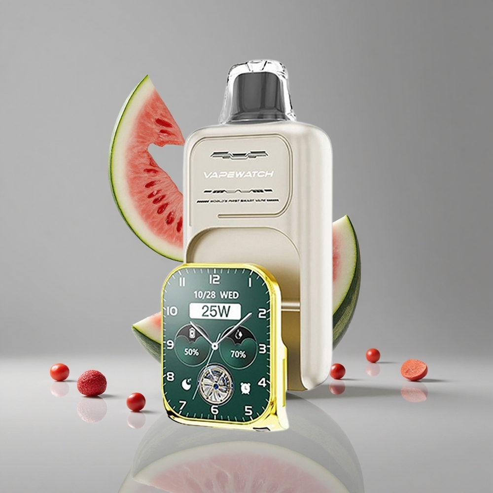 JNR Vape Watch 30000パフ 1000mAh ウォーターメロンアイス デュアルメッシュコイル