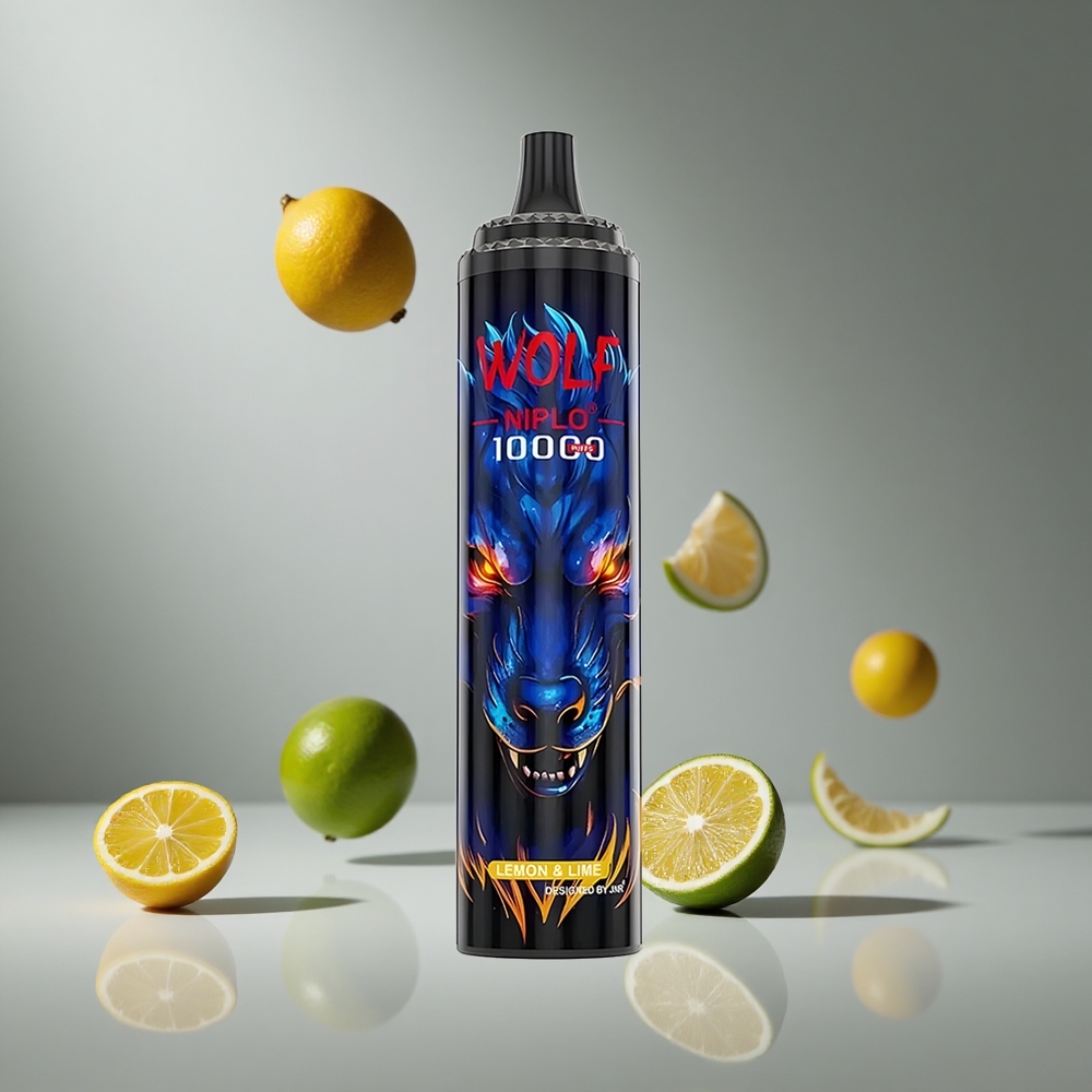 JNR Wolf Niplo 10000パフ レモン&ライム 1.0オームメッシュコイル 20ml