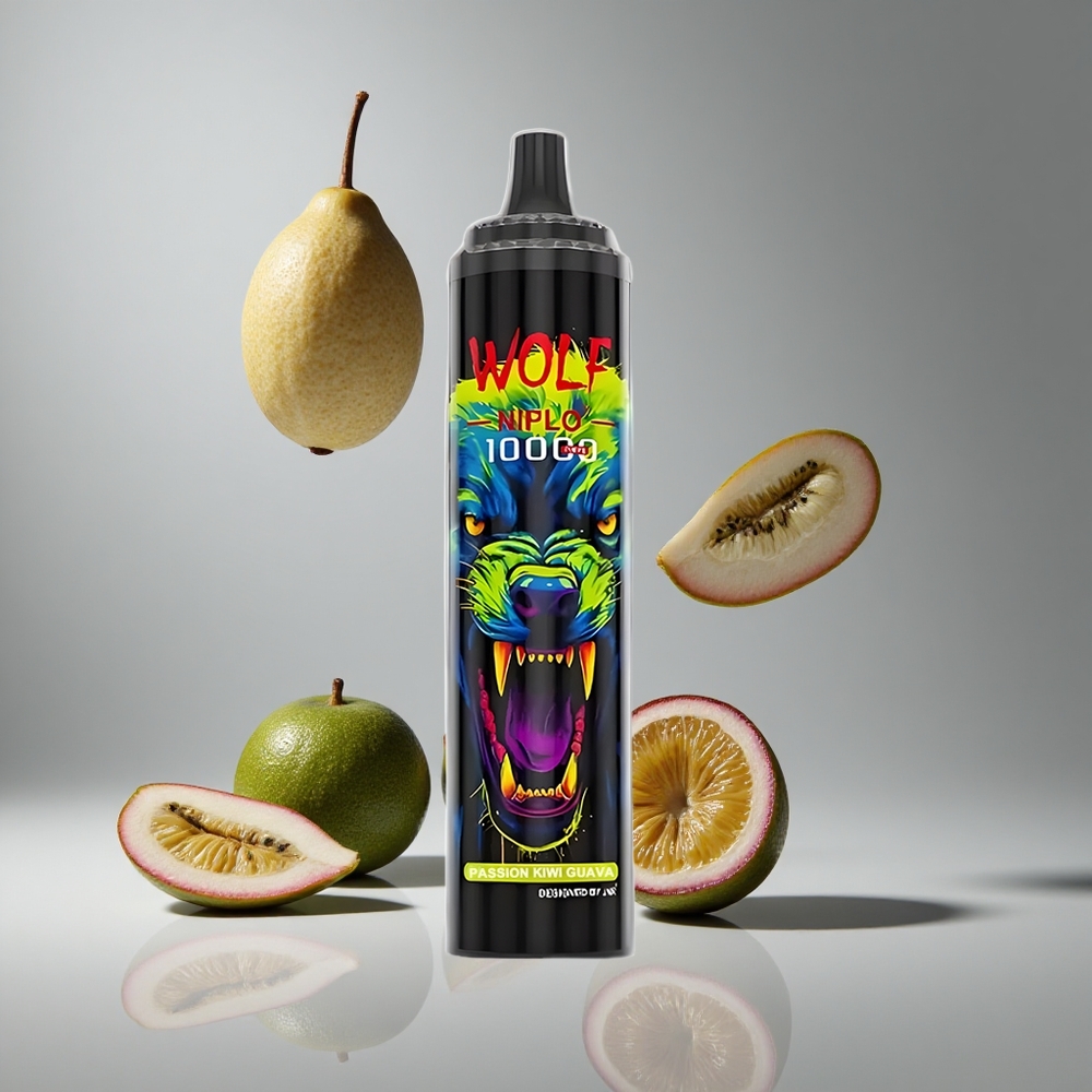 JNR Wolf Niplo 10000パフ パッションキウイグアバ メッシュコイル1.0Ω 650mAh