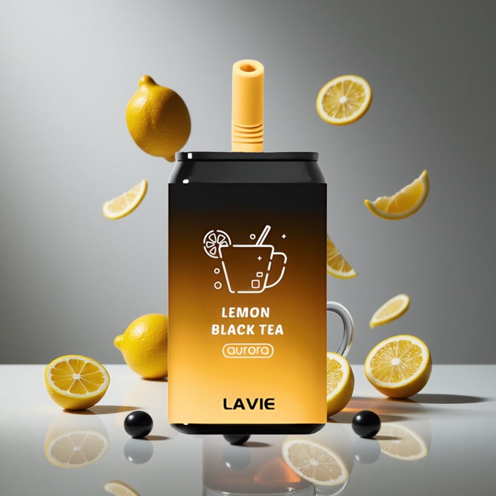 Lavie Aurora 11000パフス レモンブラックティー 650mAh 22ML