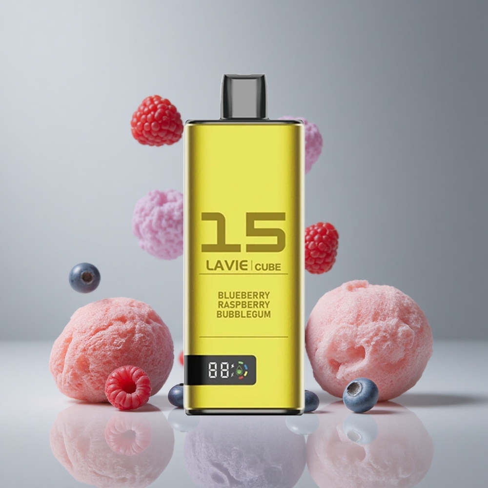 Lavie Cube 20000パフ ブルーベリーラズベリーバブルガム 28ml 600mAh