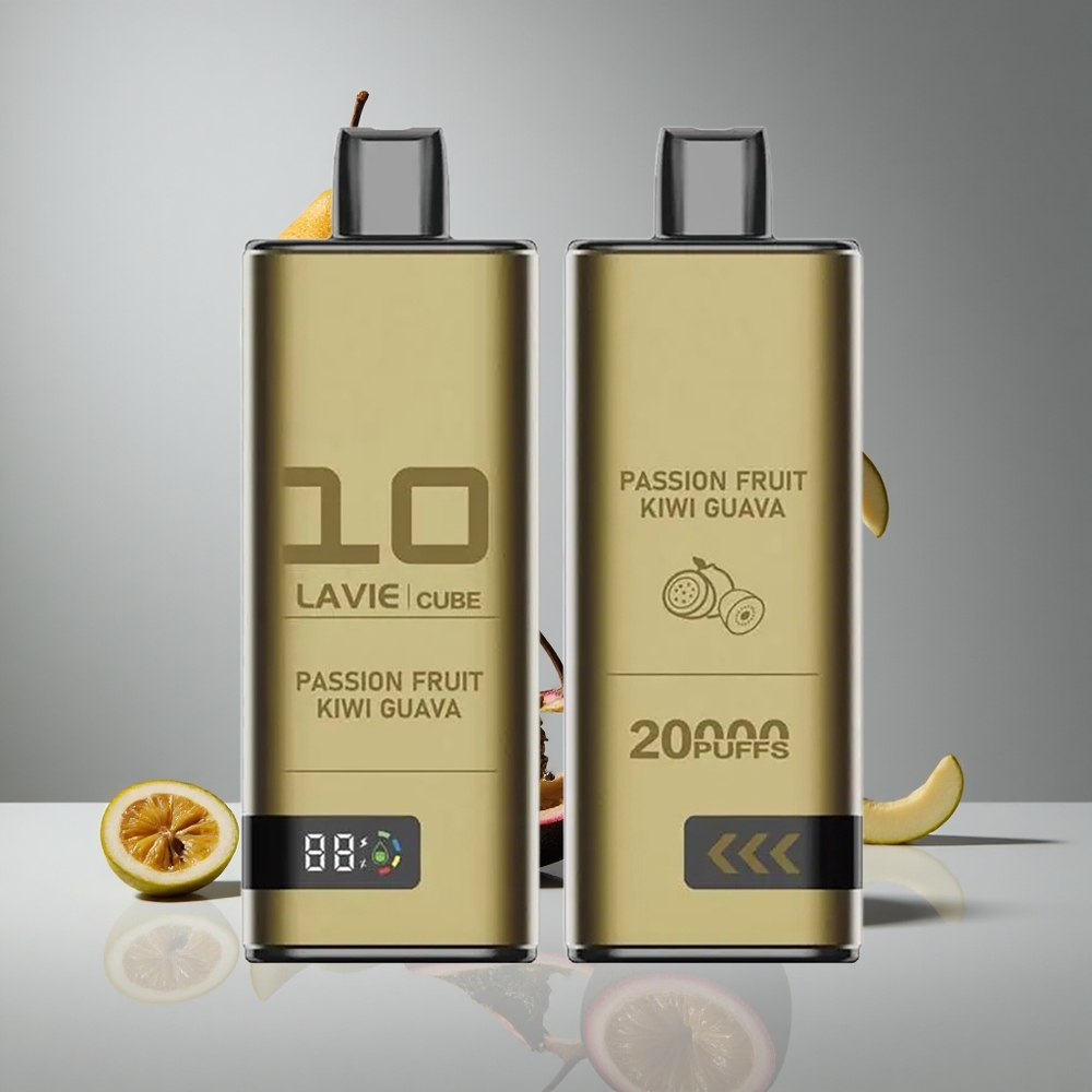 Lavie Cube 20000パフ パッションフルーツ キウイ グアバ 28ml 600mAh