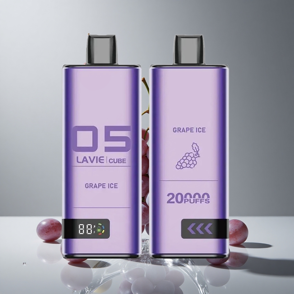 Lavie Cube 20000パフス グレープアイス 2% 5%塩ニコチン 600mAh