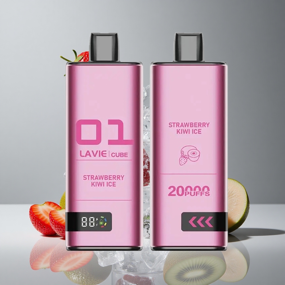 Lavie Cube 20000パフ ストロベリーキウイアイス 600mAh 28ML