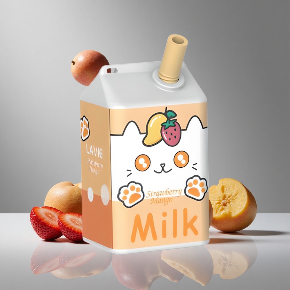 LAVIE Milk 7000パフ ストロベリーマンゴー 16ML 600mAh