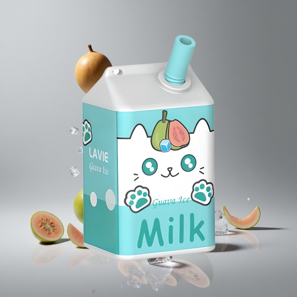 Lavie Milk 7000パフ グアバアイス 16ML 600mAh