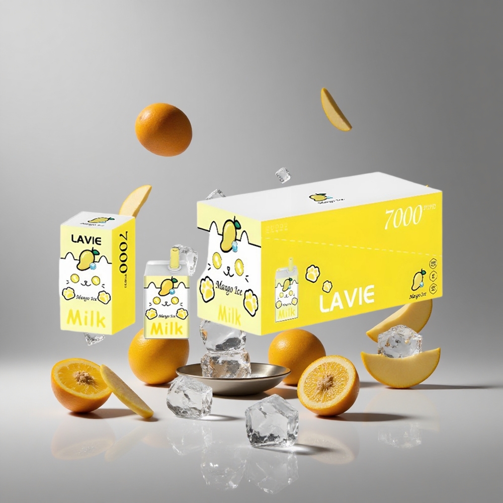 Lavie Milk 7000パフス16MLマンゴーアイスType C充電可能
