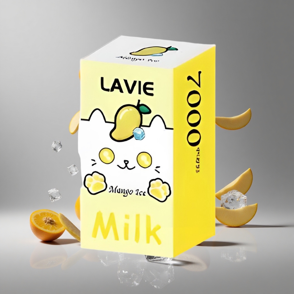 Lavie Milk 7000パフス16MLマンゴーアイスType C充電可能