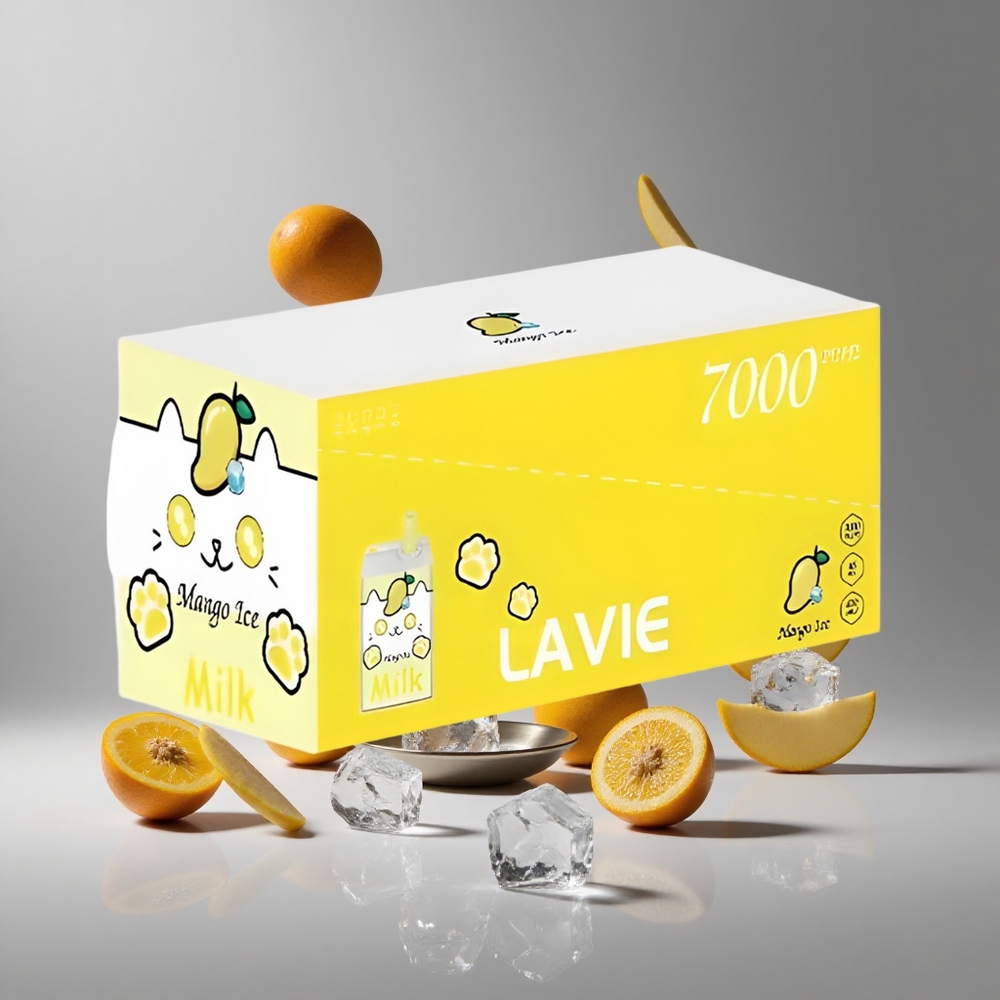 Lavie Milk 7000パフス16MLマンゴーアイスType C充電可能