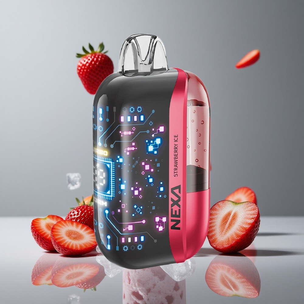 NEXA Ultra 50000パフス ストロベリーアイス 20mlプレフィル 800mAhバッテリー