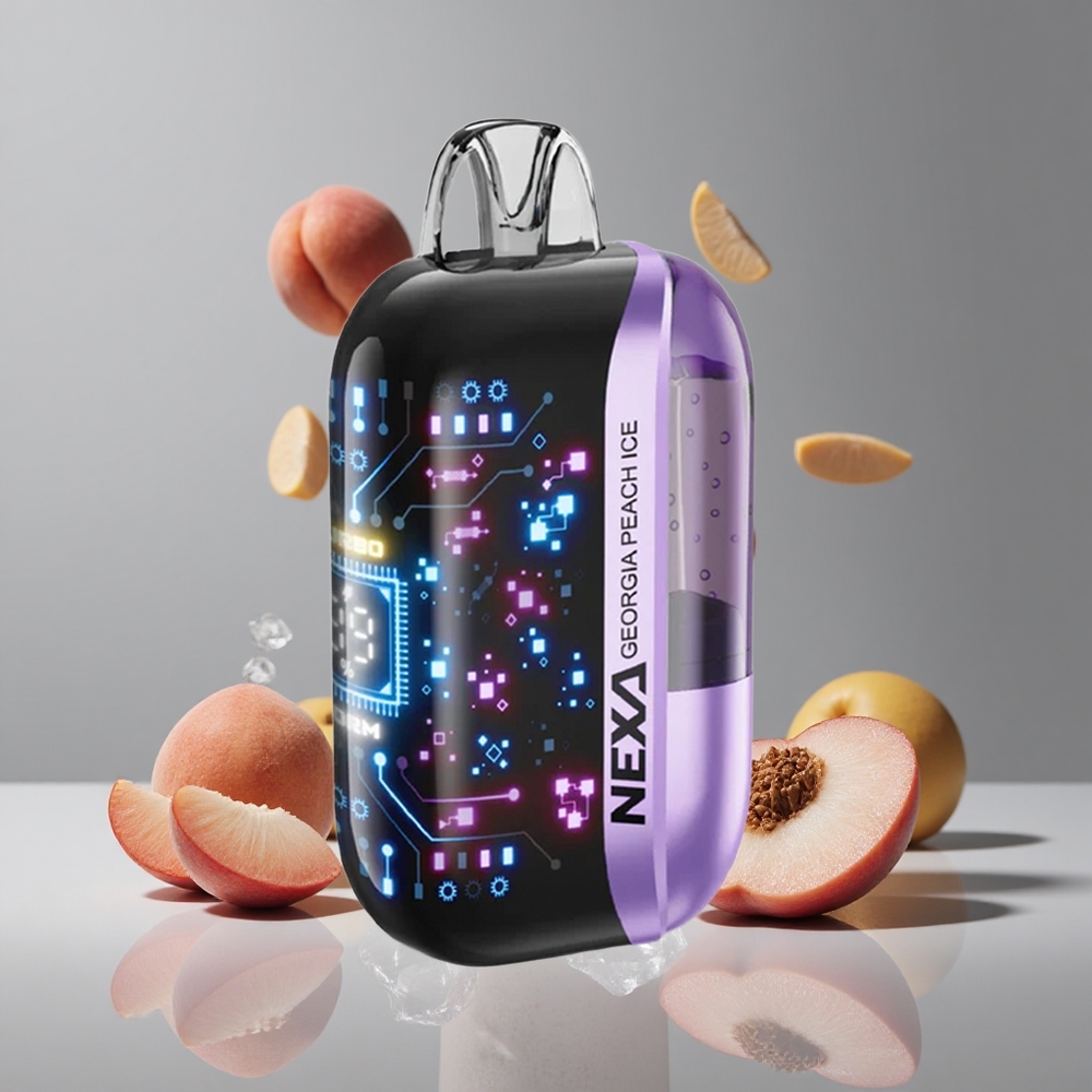 NEXA Ultra 50000パフスジョージアピーチアイス20mlプレフィル800mahバッテリー